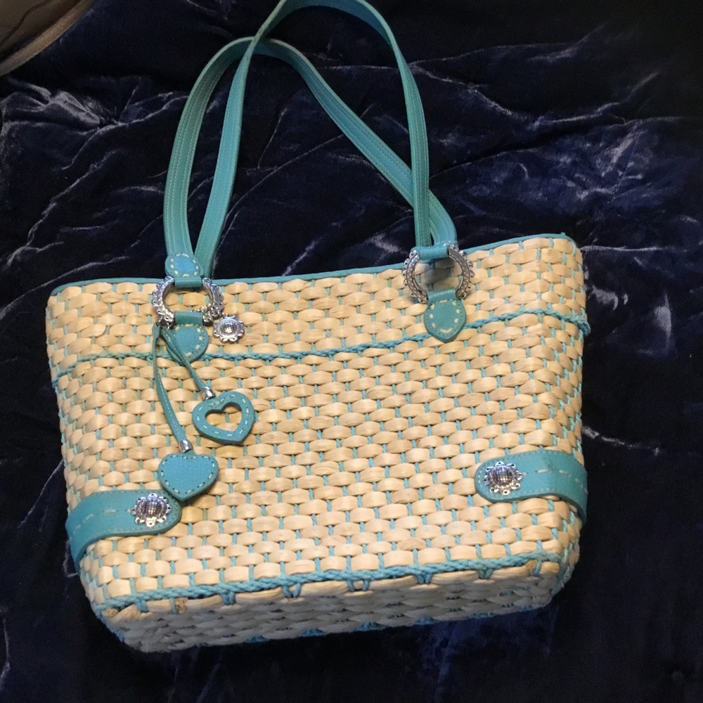 Brighton straw/leather bag